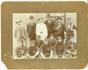The Sporting Life in Flamborough - sepia image of Waterdown Baseball team